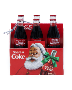 Coca-Cola Santa 6PK Bottles Ornament