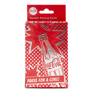 Coca-Cola Metallic Red Pop Playing Cards 