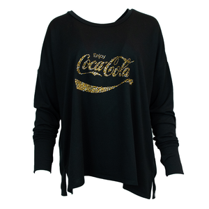 Coca-Cola Women's Gold Stone LS Tee