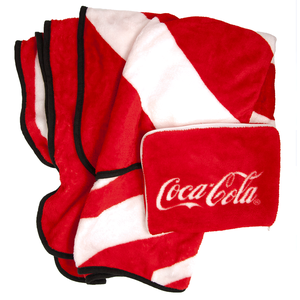Coca-Cola Red Plush Travel Blanket