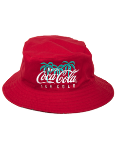 Coca-Cola Palm/Script Reversible Bucket Hat