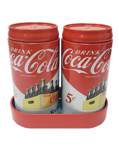 Coca-Cola S/P Set W/Caddy Tin 