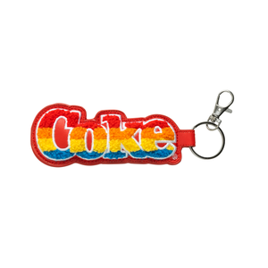 Coke Embroidered Keychain