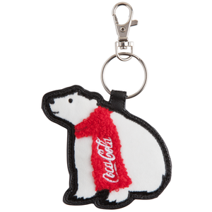 Coca-Cola Polar Bear Embroidered Keychain