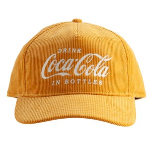 Coca-Cola Gold Corduroy Baseball Cap