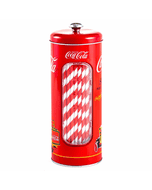 Coca-Cola Galvanized Tin Straw Holder 
