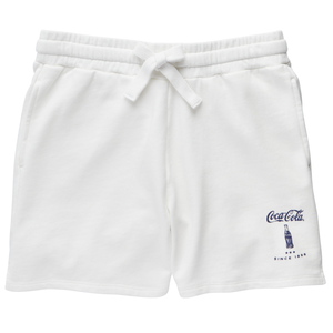 Coca-Cola Women's White Fleece Shorts