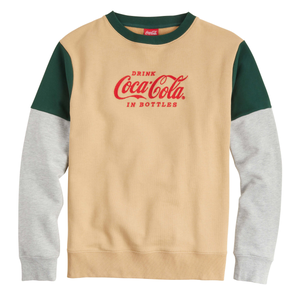 Coca-Cola Drink/Bottles Unisex Color Block Sweatshirt
