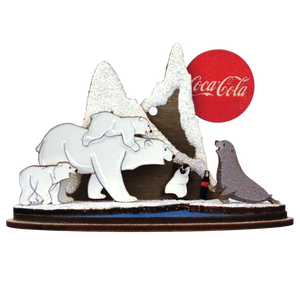 Coca-Cola Polar Bears on Ice  Ornament