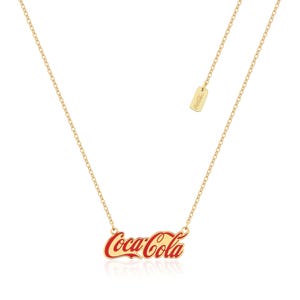 Coca-Cola Script Necklace Gold
